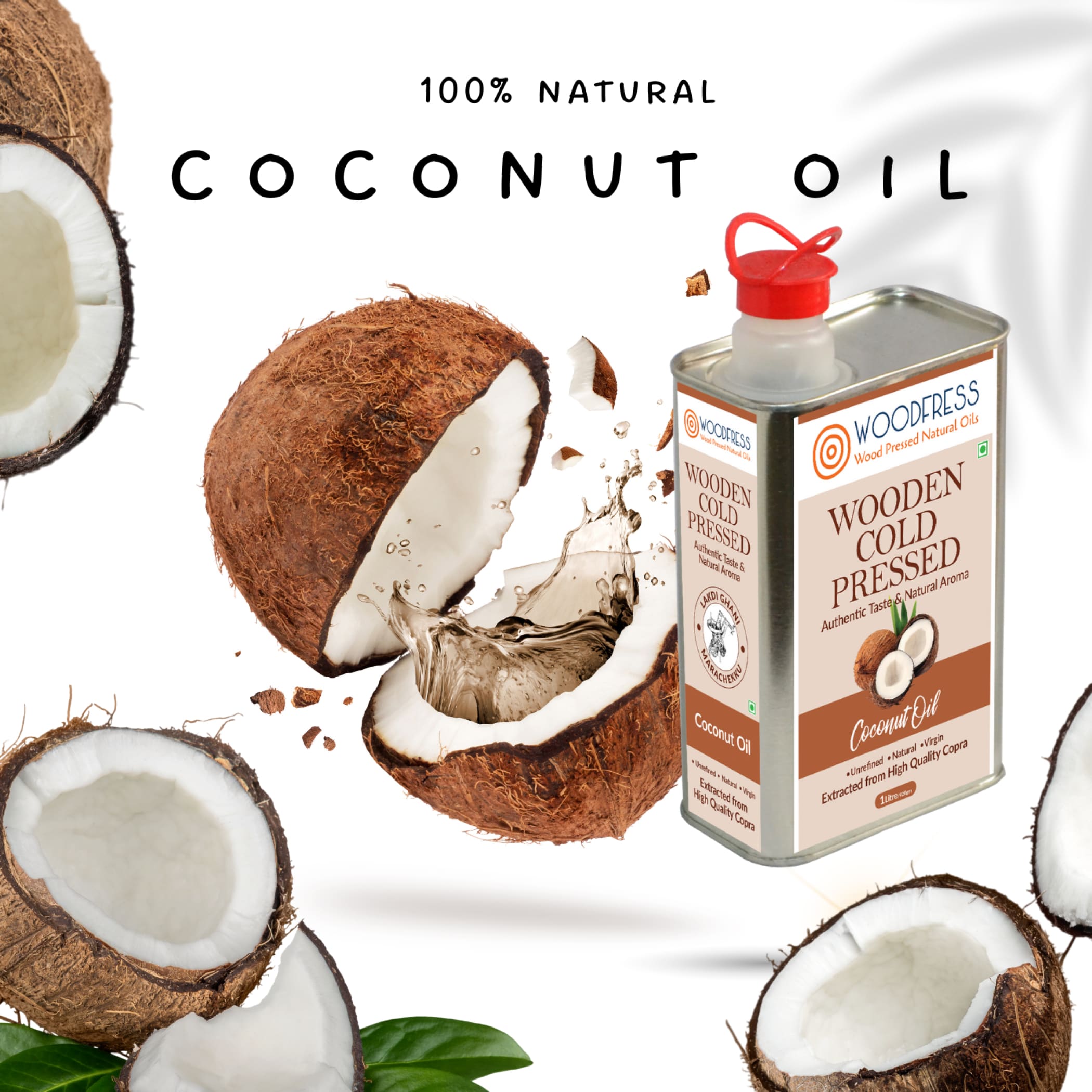 WOODFRESS Wood Cold Pressed Coconut Oil